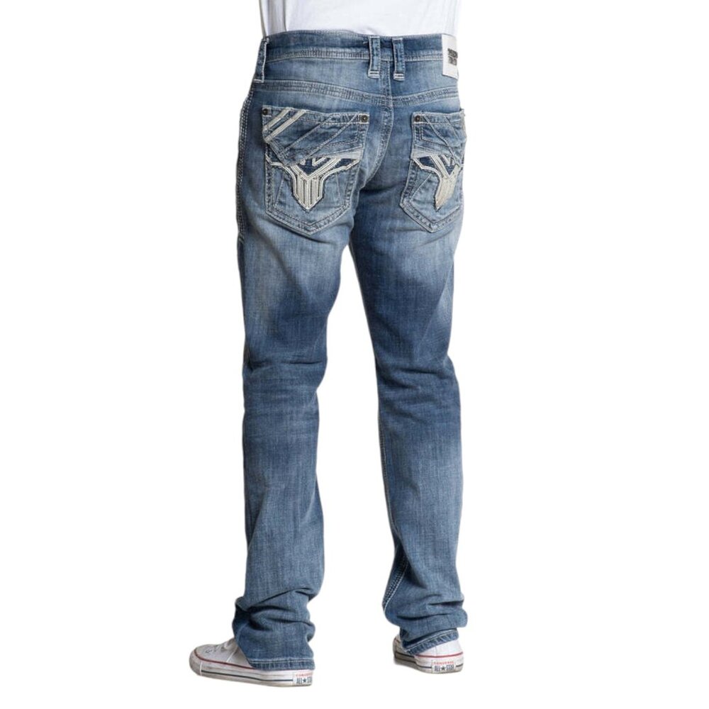 American Fighter Men's Denim jean skinny Fit Striker Volley - Picture 4 of 5